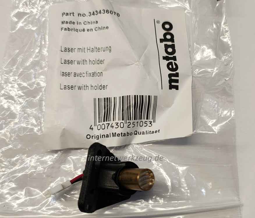 Laser, Ersatzlaser für Metabo KS 216, KGS 216, KGS 254, bisherige Modelle
